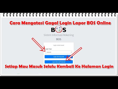 Vidio Tutorial Cara Mengatasi Gagal Login Lapor BOS Online