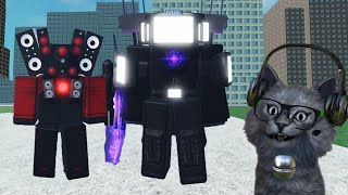 Super Mecha Titan Tv Man Melawan Serbuan Skibidi - Super Toilet Brawl (Roblox Indonesia)
