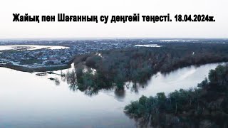 Жайық пен Шағанның су деңгейі теңесті. 18.04.2024 ж.