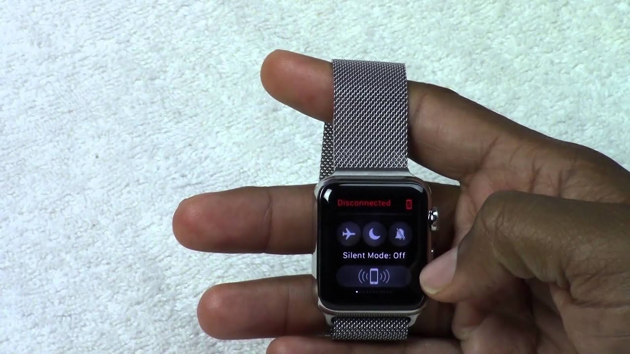 Apple Watch Turning The Sound On Off And To Vibrate H2TechVideos 