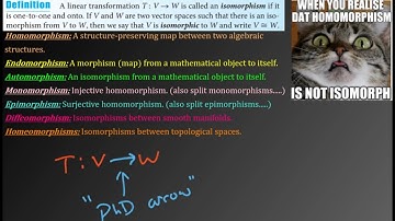 Ch 6.9 - Linear Algebra - Isomorphism Day!!!