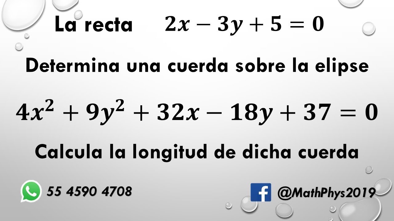Longitud de una cuerda que pasa por la hipérbola