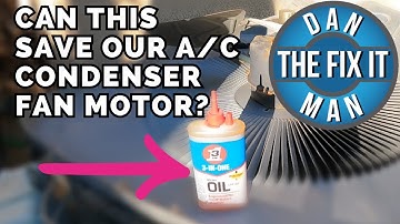 WILL THIS 3-IN-1 OIL REALLY FIX A NOISY A/C CONDENSER FAN MOTOR? EASY DIY HVAC A/C REPAIR SAVE MONEY