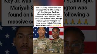 Famous Tragic Update: Missing U.S. Army Soldiers Found Deceased in Morocco 🇺🇸🙏 #shorts Wealth