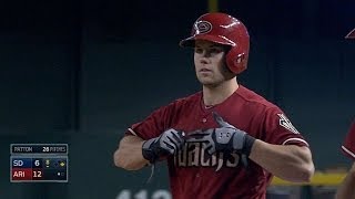 SD@ARI: Owings goes 4-for-4 with a walk vs. Padres