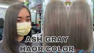 How To Achieve Ash Gray Hair Color | Ash Gray | Ash Brown | Chading -  Youtube
