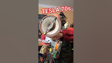 70s Vintage Rare Unique TESLA SPEAKERS with CROSSOVER Coil Capacitor no BASS SPEAKER Sound Test