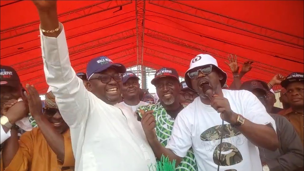 OGANLA PASUMA STORM IBADAN FOR PELEMESI ADELABU MINISTER OF POWER FLAG-OFF CAMPAIGN IN IBADAN 