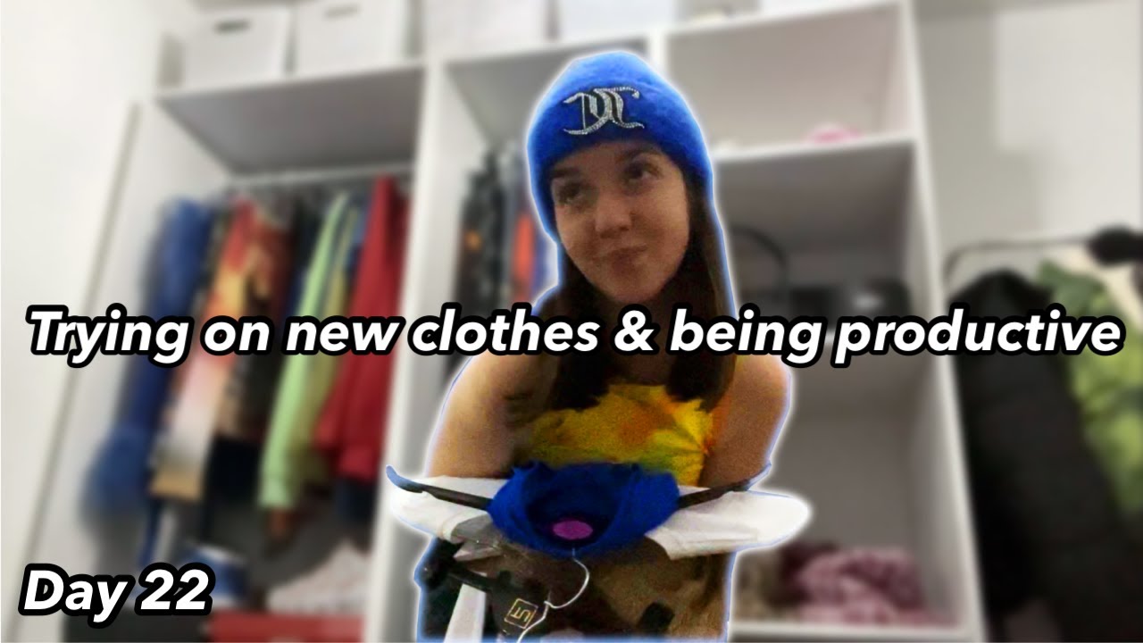 VLOGMAS 2021 DAY 22! | Trying on new clothes & being productive!