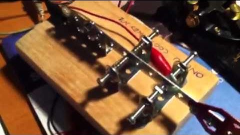 Homebrew Cootie key by ON6UU