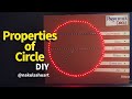 How to Make Properties of Circle Working Model | Maths Project TLM Tutorial nakulsahuart