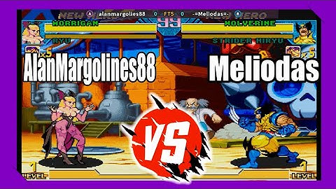 ⋚ MvC1 ↪ Alanmargolines88 (MORRIGAN, RYU) vs Meliodas (WOLVERINE, STRIDER) 🟣 BlueNocturne64