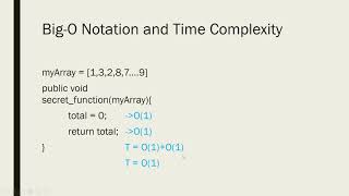 Big O Notation and Time Complexity Example