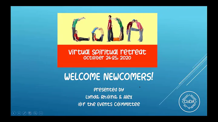 Welcome to CoDA - For Newcomers - with Mary R. and...