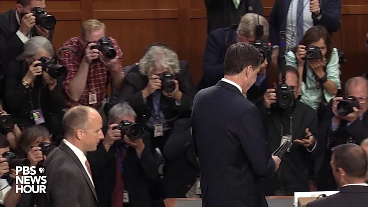 James Comey arrives to testify before the Senate Intelligence Committee