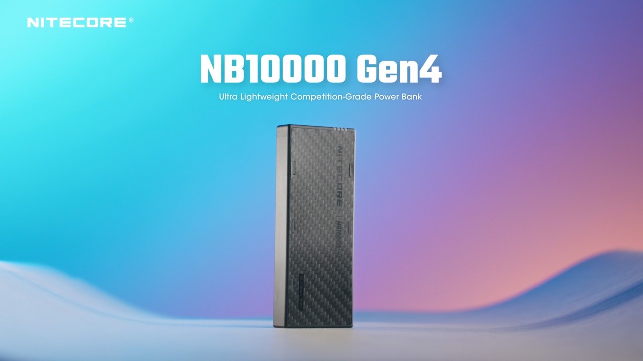 NITECORE NB10000 Gen4 Ultra Lightweight Competition-Grade Power Bank