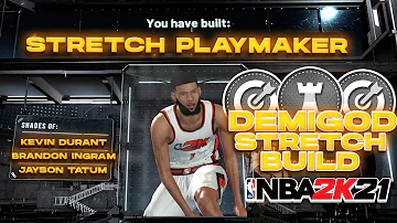 HOW TO MAKE THE BEST STRETCH PLAYMAKER BUILD IN NBA 2K21!!! BEST BUILD IN NBA 2K21!!!