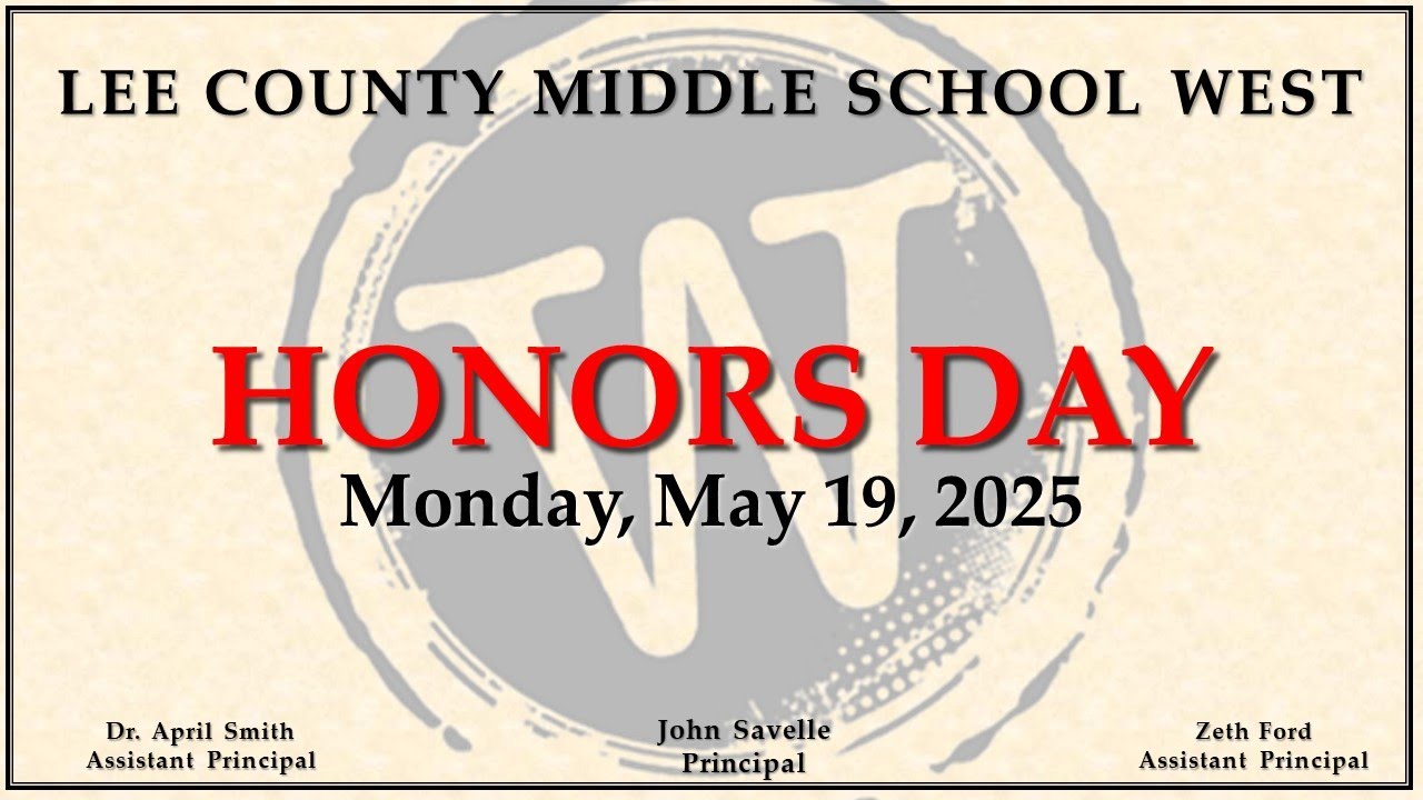 LCMS WEST Honors Day 2024-25  (6th Grade)