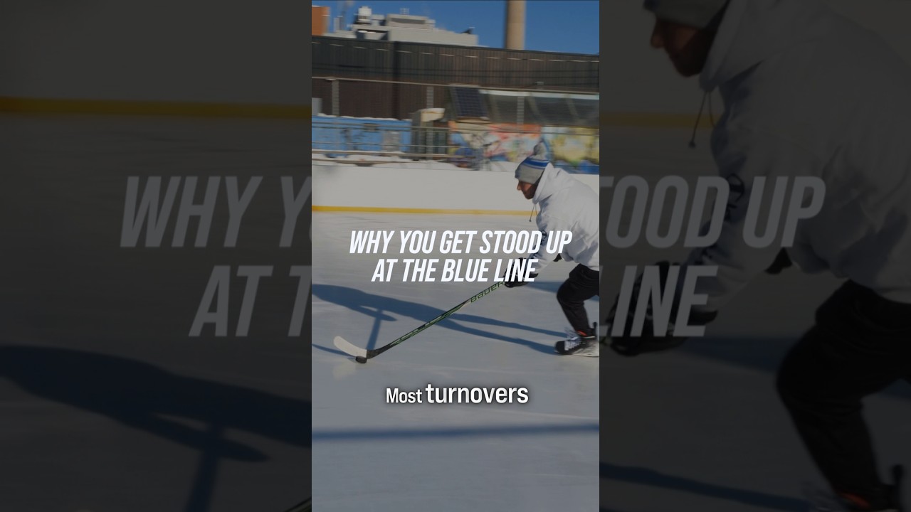 WHY YOU GET STOOD UP AT THE BLUE LINE #hockeycoaching #hockeytraining