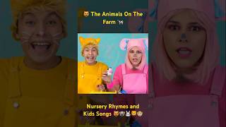 😻 The Animals On The Farm 🐄 🐖 🐓 | Nursery Rhymes and Kids Songs🦁🐵 #shorts #muffinsocks