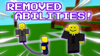 ALL REMOVED ABILITIES! | Ability Wars