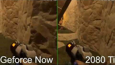 GeForce Now vs 2080Ti performance: Quake 2 RTX (Ultra settings)