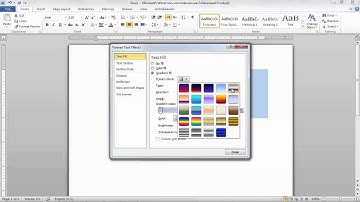 Ms Word Tutorial: Gradients Color
