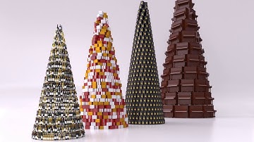 TUTORIAL: RailClone Xmas Tree III - pyramid stacking (intermediate)