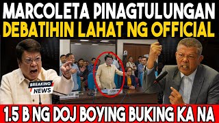 GRABE ITO! SEN MARCOLETA NAKIPAG DEBATE VS LAHAT NG OFFICIAL!? WALANG NAKAPALAG TAKOT LAHAT?