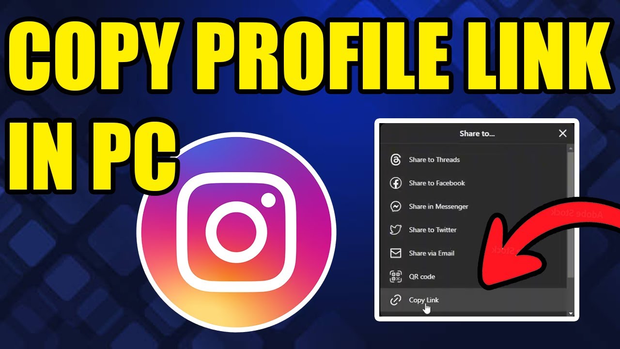 How To Copy Instagram Profile Link On Laptop | Copy Link Of Instagram Profile