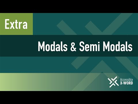 Extra Lesson - Modals & Semi Modals