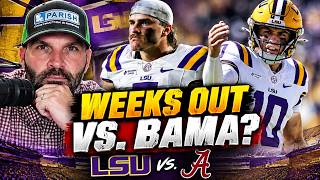 Sam Leavitt Injury UPDATE! Will Whit Weeks Play vs. Alabama | LSU Football