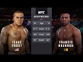 Isaac Frost vs. Francis Ngannou (EA sports UFC 3) - CPU vs. CPU - Crazy UFC 👊🤪