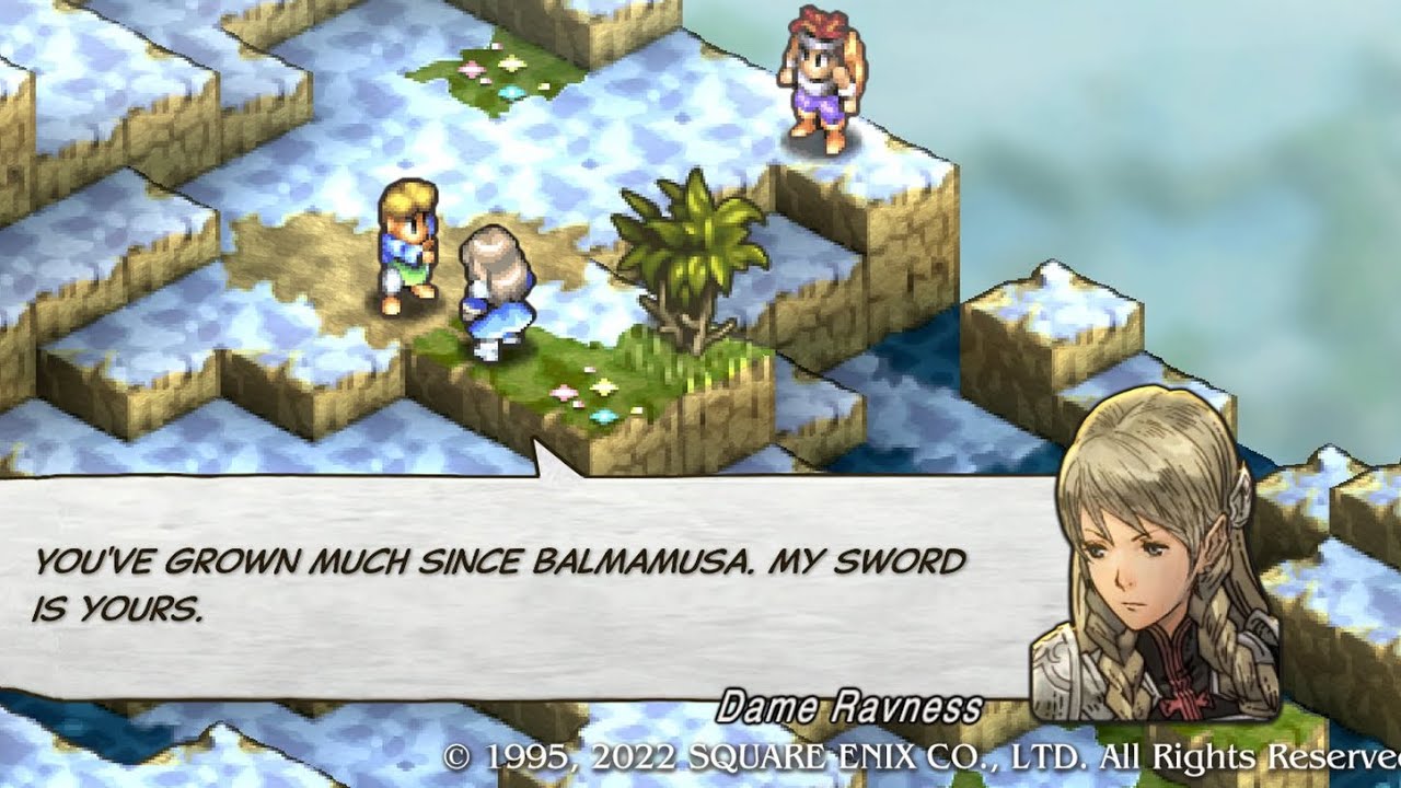 Tactics Ogre Reborn PS5 - Ravness & Denam's conversation in Bahanna Highlands