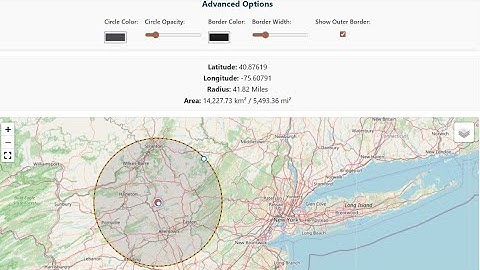 How to Use Map Radius Tool - Map Area Calculator
