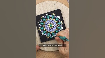 🔥NEW Beginner dot painting tutorial. #dotmandala #art #dotartist #dotpainting #artvideo #dotart