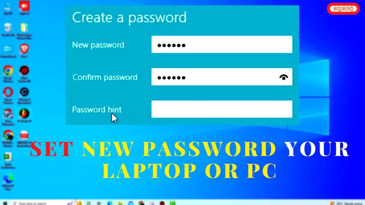 Password Desktop Computers how to set new password in laptop/pc/desktop on windows 7/8/10/11[in ...