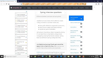 Difference between Java bean and spring bean. | javapedia.net