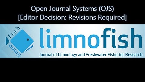 Editor Decision: Revisions Required  - Open Journal Systems