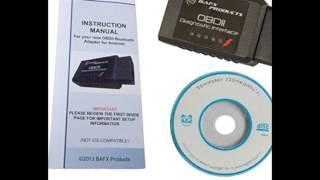 BAFX Products 34t5 Bluetooth OBDII Scan Tool for Android Devices