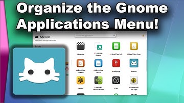 Organize apps and folders in the Gnome Applications Menu!