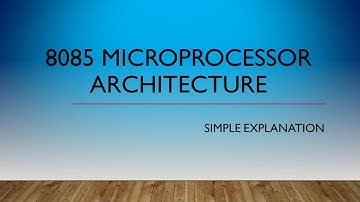 8085 Microprocessor Architecture | Microprocessor | University of Calicut