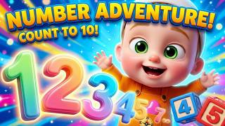 Learn Counting 1 to 10 🔢 Fun Math &amp; Number Songs for Kids | Counting Adventure