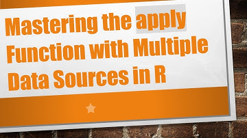 Mastering the apply Function with Multiple Data Sources in R