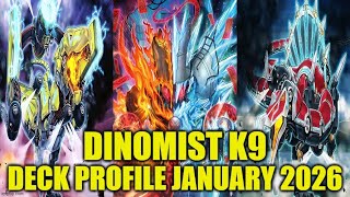 Dinomist K9 Deck Profile (january 2026) Yu-gi-oh!