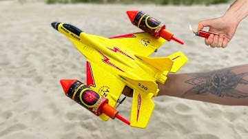 EXPERIMENTS : Plane F16 Powered By Turbo Engine