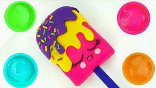 百变创意DIY水果冰淇淋儿童玩具，培乐多彩泥创意新玩法视频送你