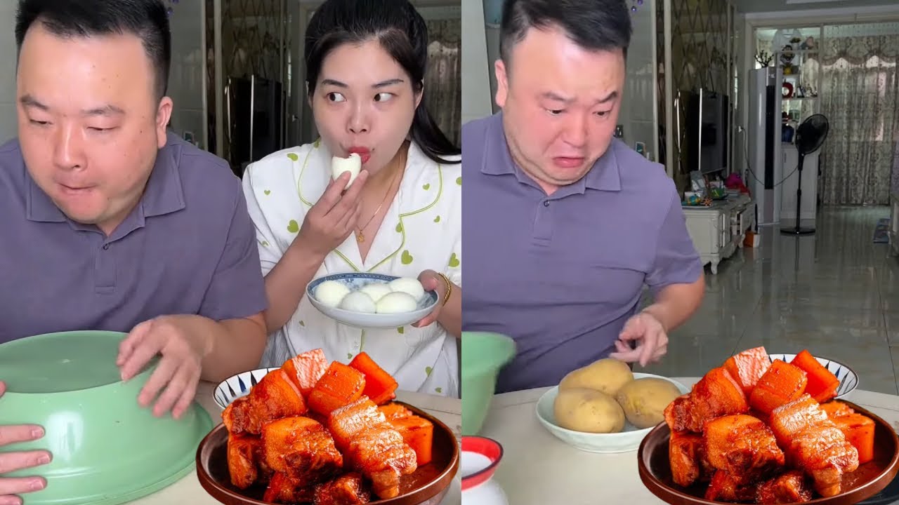 Prank husband: secretly replace the braised pork with potatoes