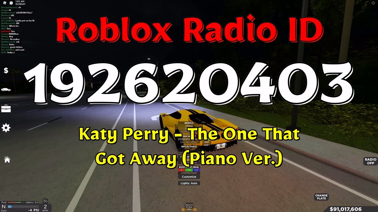 Katy Perry - The One That Got Away (Piano Ver.) Roblox ID - YouTube