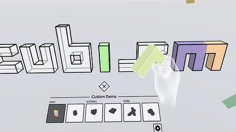 Oculus Quest Hand Tracking - Cubism Gameplay